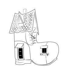 House 1 Free Coloring Page for Kids