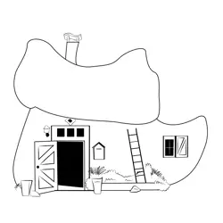 House 11 Free Coloring Page for Kids