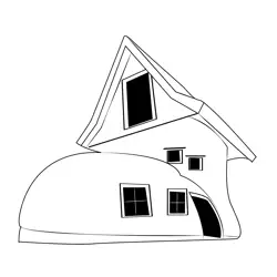 House 3 Free Coloring Page for Kids