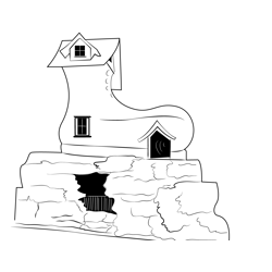 House 6 Free Coloring Page for Kids