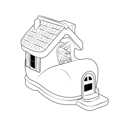 House 8 Free Coloring Page for Kids