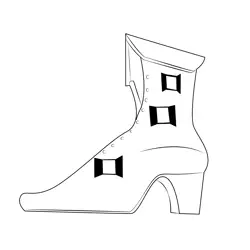 Shoe House 2 Free Coloring Page for Kids