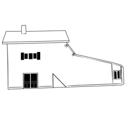 Shoe House 4 Free Coloring Page for Kids