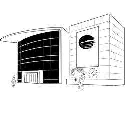 Shopping Mall 18 Free Coloring Page for Kids