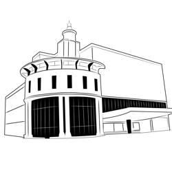 Shopping Mall 8 Free Coloring Page for Kids
