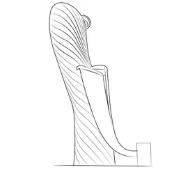Capital Gate Tower Free Coloring Page for Kids