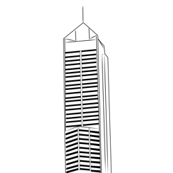 Central Park Skyscraper Free Coloring Page for Kids
