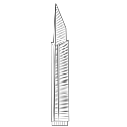 Skyscraper 10 Free Coloring Page for Kids