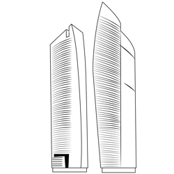 Skyscraper 18 Free Coloring Page for Kids