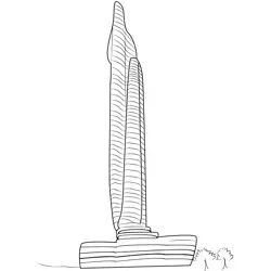 Skyscraper Free Coloring Page for Kids