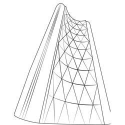 The Bow Skyscraper Free Coloring Page for Kids