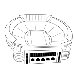 Bryant Denny Stadium Free Coloring Page for Kids