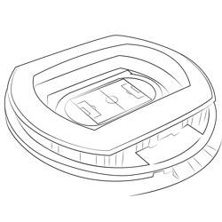 Football Stadiums Nissan Stadium Free Coloring Page for Kids