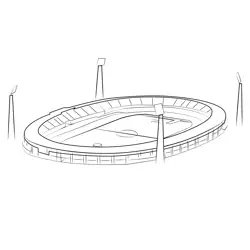 Old Greenpoint Stadium Free Coloring Page for Kids