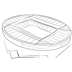 Stadiums 9 Free Coloring Page for Kids