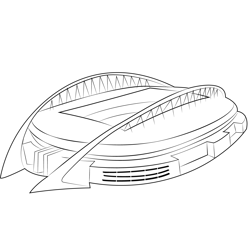 Sydney Olympic Stadium Free Coloring Page for Kids