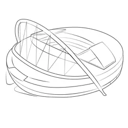 Wembley Stadium Free Coloring Page for Kids