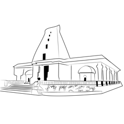 Nadi Hindu Temple Free Coloring Page for Kids