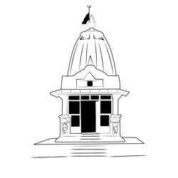 Temple 2 Free Coloring Page for Kids