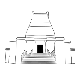 Temple 5 Free Coloring Page for Kids