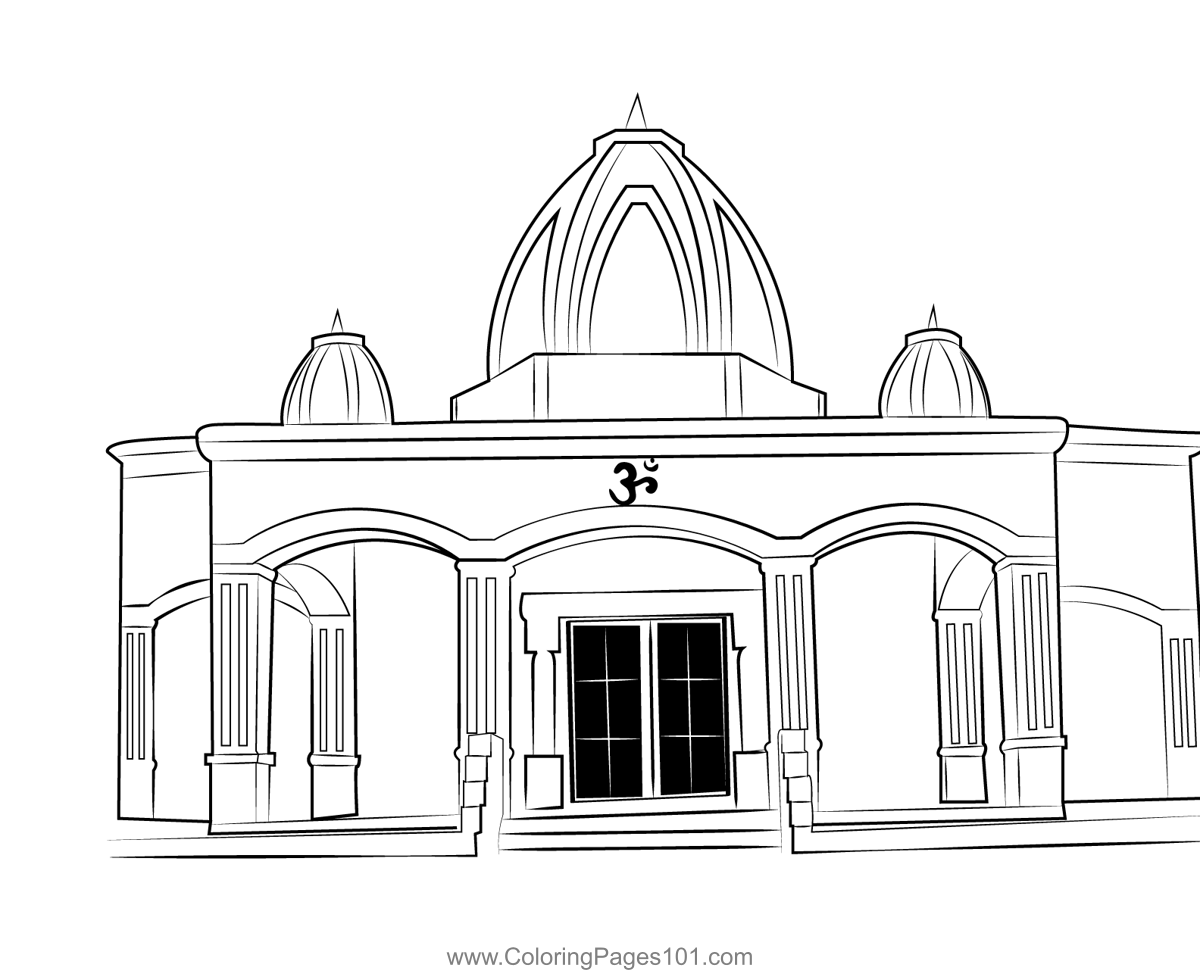 Temple Coloring Pages