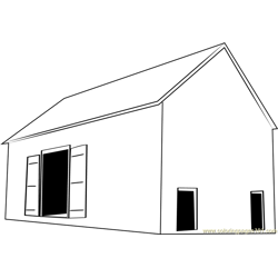 Abidiah Taylor Barn Free Coloring Page for Kids