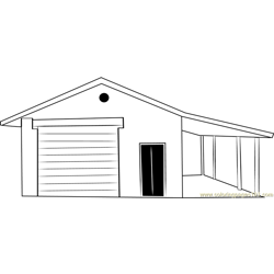 Animal Barn Free Coloring Page for Kids