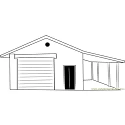 Animal Barn Free Coloring Page for Kids