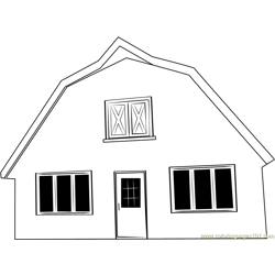Burger Barn Free Coloring Page for Kids
