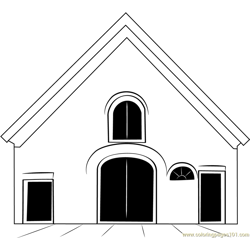 Former Barn Free Coloring Page for Kids