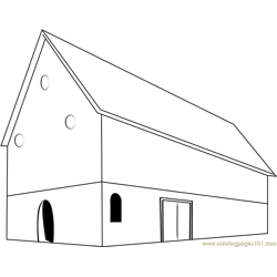 Halesowen Barn Free Coloring Page for Kids