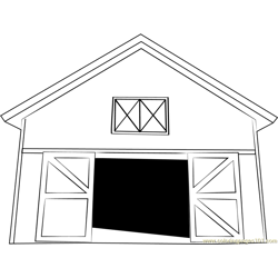 Heritage Barns Free Coloring Page for Kids