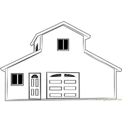 Residential Steel Home Free Coloring Page for Kids