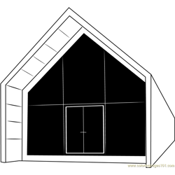 Rustic Barn Free Coloring Page for Kids