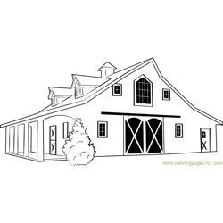 Western Classic Burne Free Coloring Page for Kids