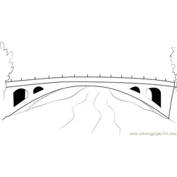 Openspandrel Segmental Arch Bridge Free Coloring Page for Kids