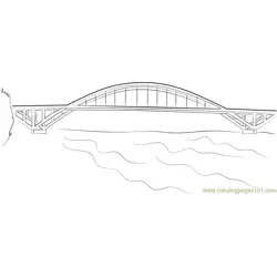Sellwood Thru Arch Free Coloring Page for Kids