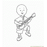 Caillou022 Free Coloring Page for Kids