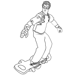 Action Man 3 Free Coloring Page for Kids