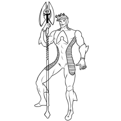 Aquaman 1 Free Coloring Page for Kids