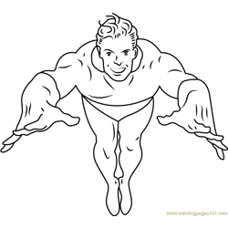 Aquaman Free Coloring Page for Kids