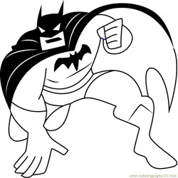 Batman Ready to Fly Free Coloring Page for Kids