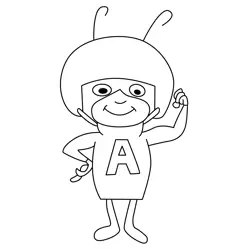 Atom Ant Free Coloring Page for Kids