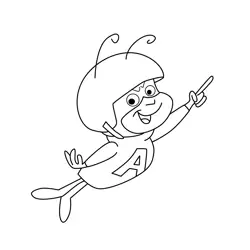 Atom Ant Free Coloring Page for Kids