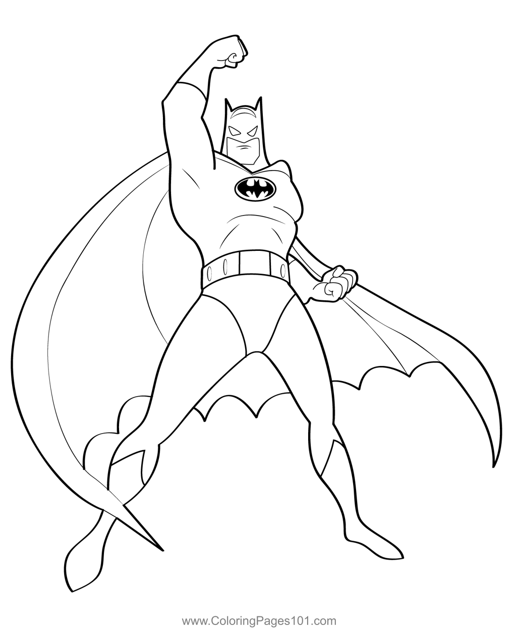 Batman Standing In Attitude