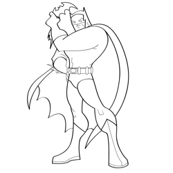 Superhero Free Coloring Page for Kids