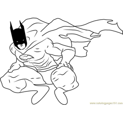 Batman Finished Free Coloring Page for Kids