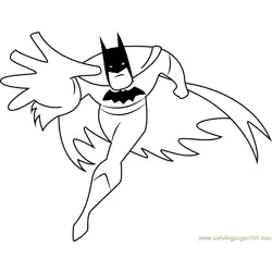 Batman Going Free Coloring Page for Kids