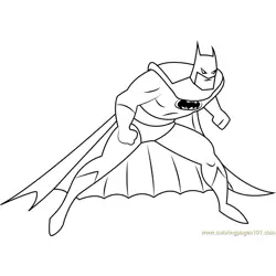 Batman Look Free Coloring Page for Kids