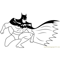 Batman See Free Coloring Page for Kids